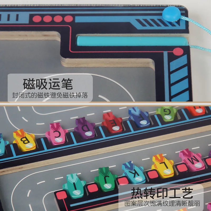 Pt Custom Alphabet Maze Letter Puzzle,Montessori Toys