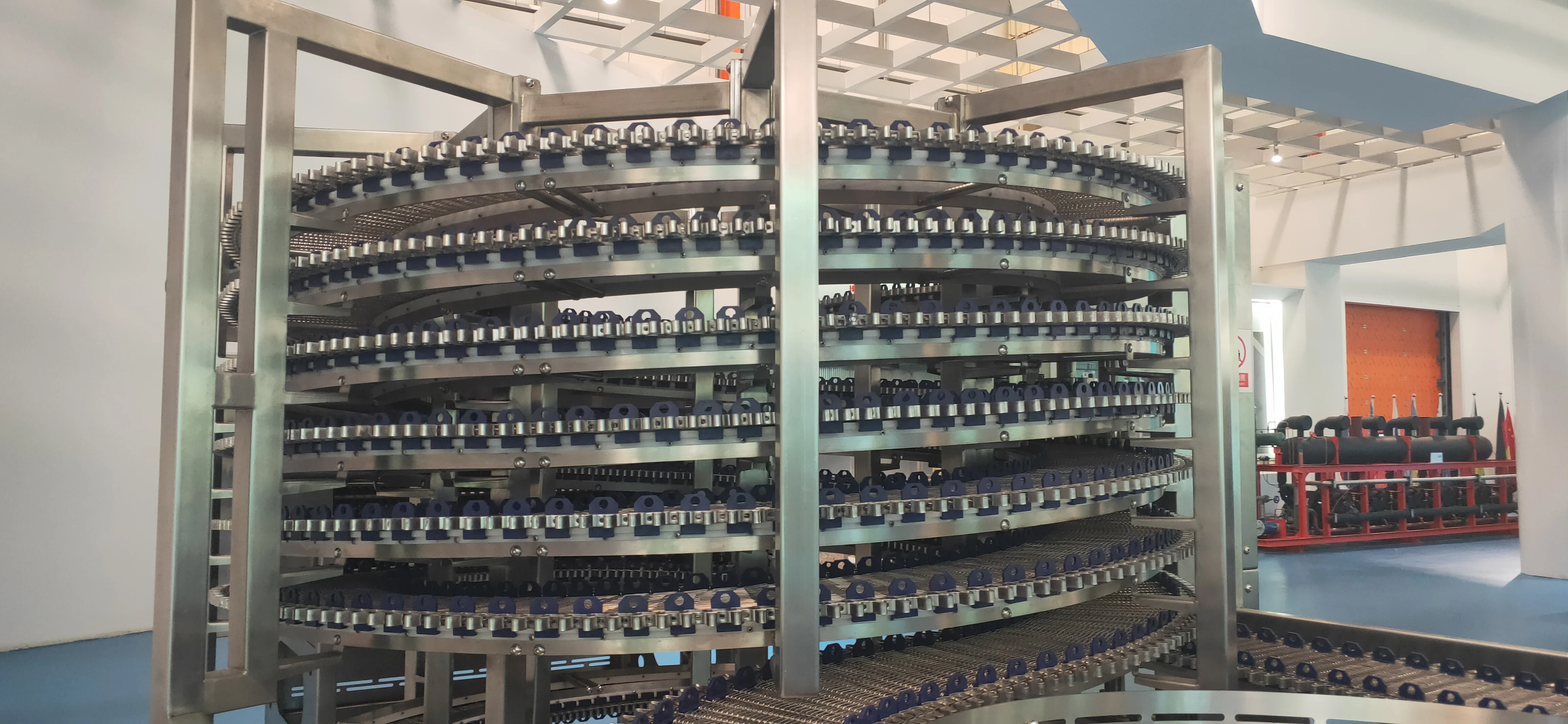Automatic Spiral Freezer with Belt - Compact, Efficient and Durable for Frozen Foods