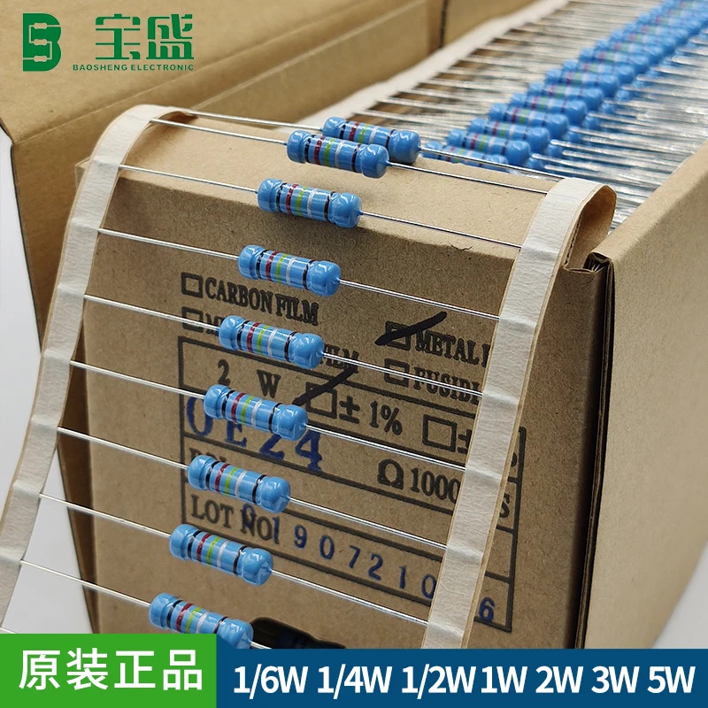 20 Years BAOSHENG 2.87k 1%, 0.5w resistor 124k ohm 1 10w 25 135k ohm 1 8w 0 14W 287k 1 05w 315 ohm 6w 01 3017