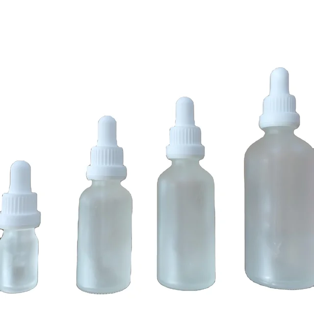 5Ml 10Ml 15Ml 20Ml 30Ml 50Ml 100Ml  Black Clear and matte essence oil glass bottle With Dropper silicon and NBR nipple