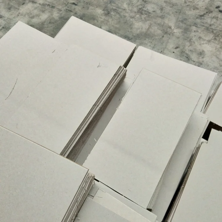 Uncoated Chipboard Laminated Cardboard Smooth Kraft White Chip Grey Board for Folders
