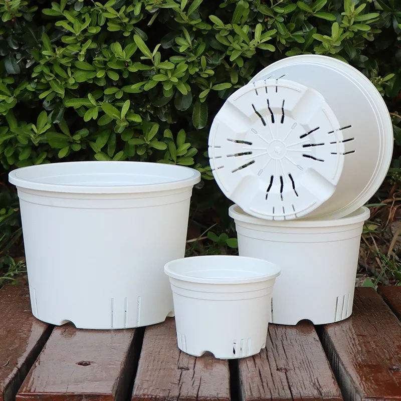 1,3,5 Gal PP Root Control Transparent Large Plant Nursery Pots Outdoor Indoor Plastic Clear Orchid Flower Pot