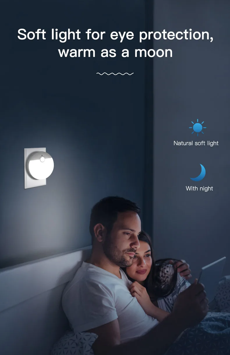 Luminous motion sensor LED night light children night light study night light