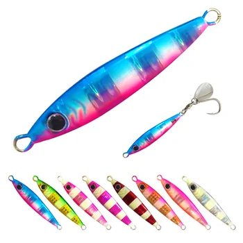 60g Glow Metal Fast Jig Lure Saltwater Fishing Lures Luminous Jigging Lure with Hook – Metal Jig – view 2