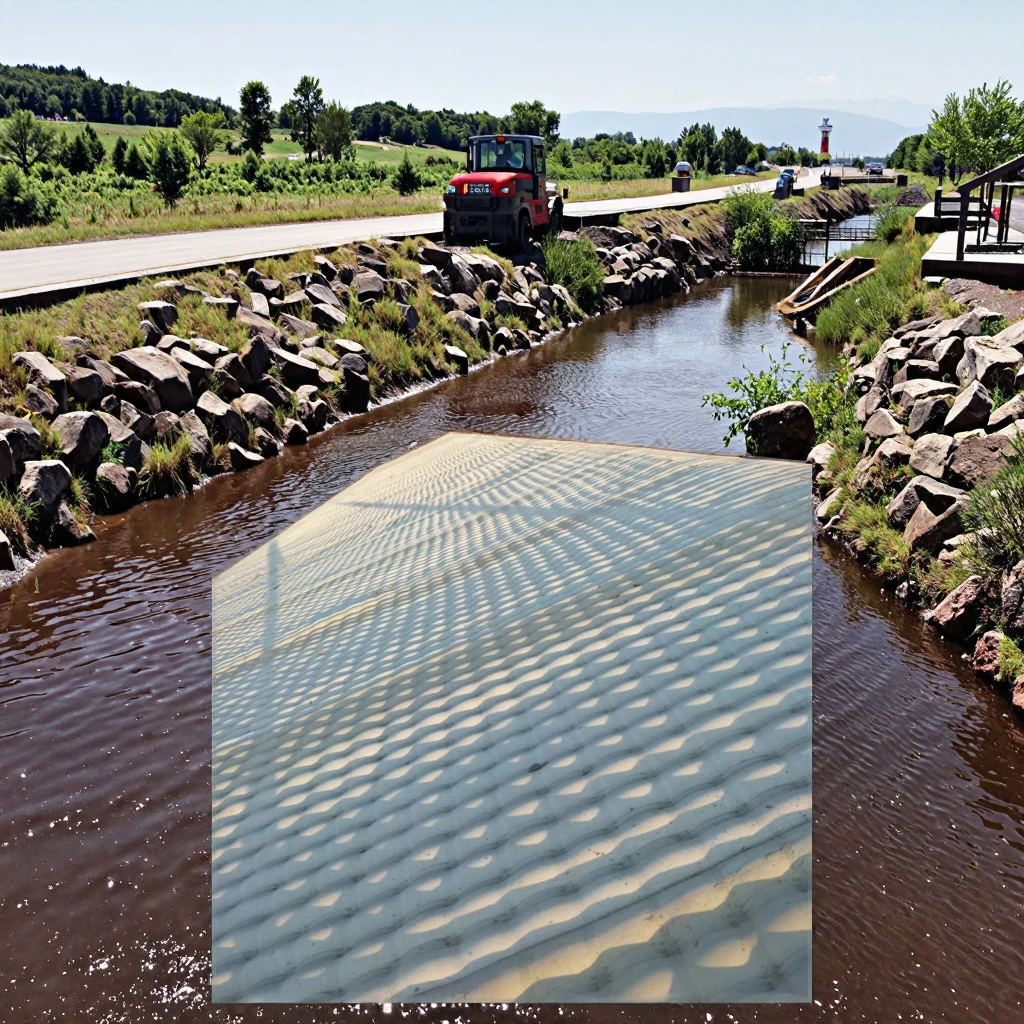 Geosynthetic Cement Blanket Proserve Concrete Mattress Fabric Formed Concrete Liner Geotextile Mattress for Slope Protection