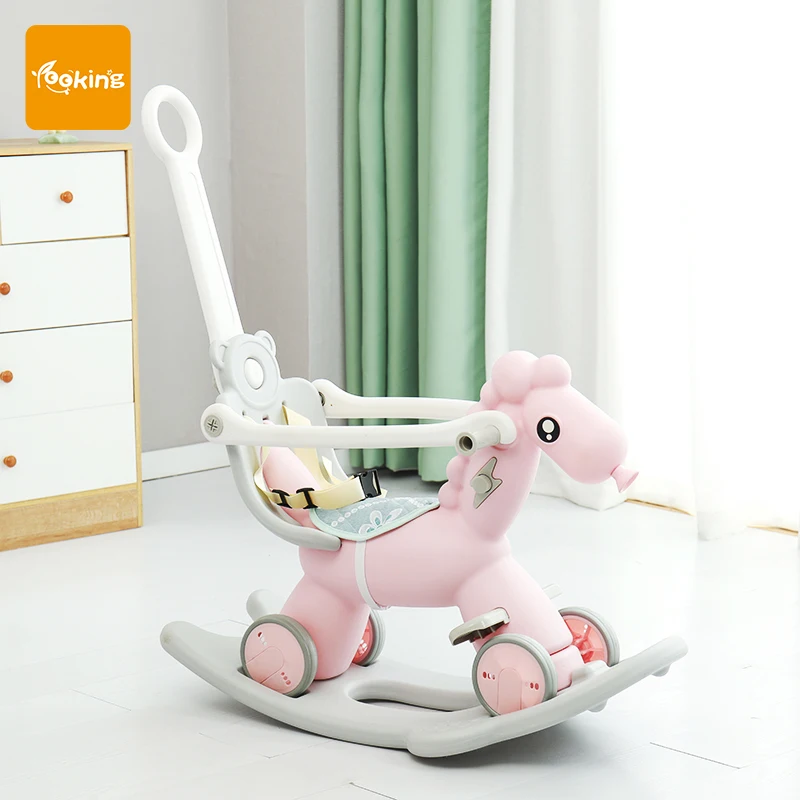 Private Label Green Pink Ride on Toy Animal Baby Kid Ride on Toys Rocking Horse