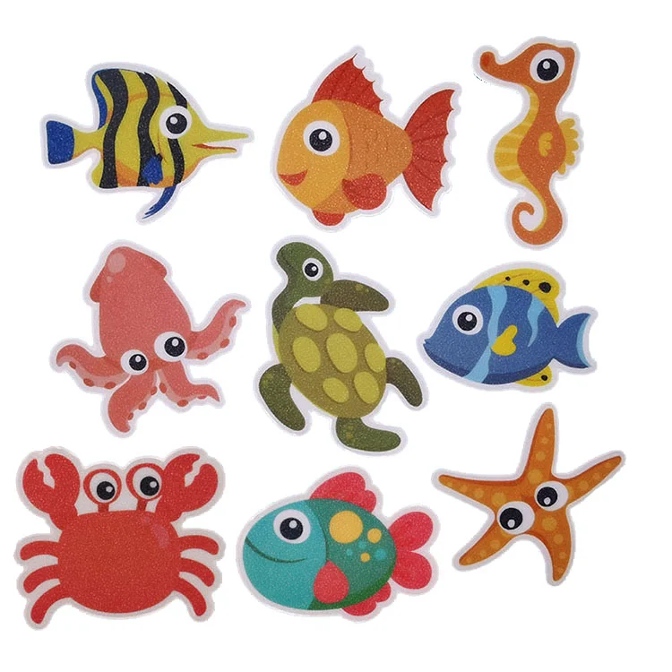 PEVA Customized Design and Shape Die Cut Anti Slip Sticker Shower for Bathtub Pools Bathrooms