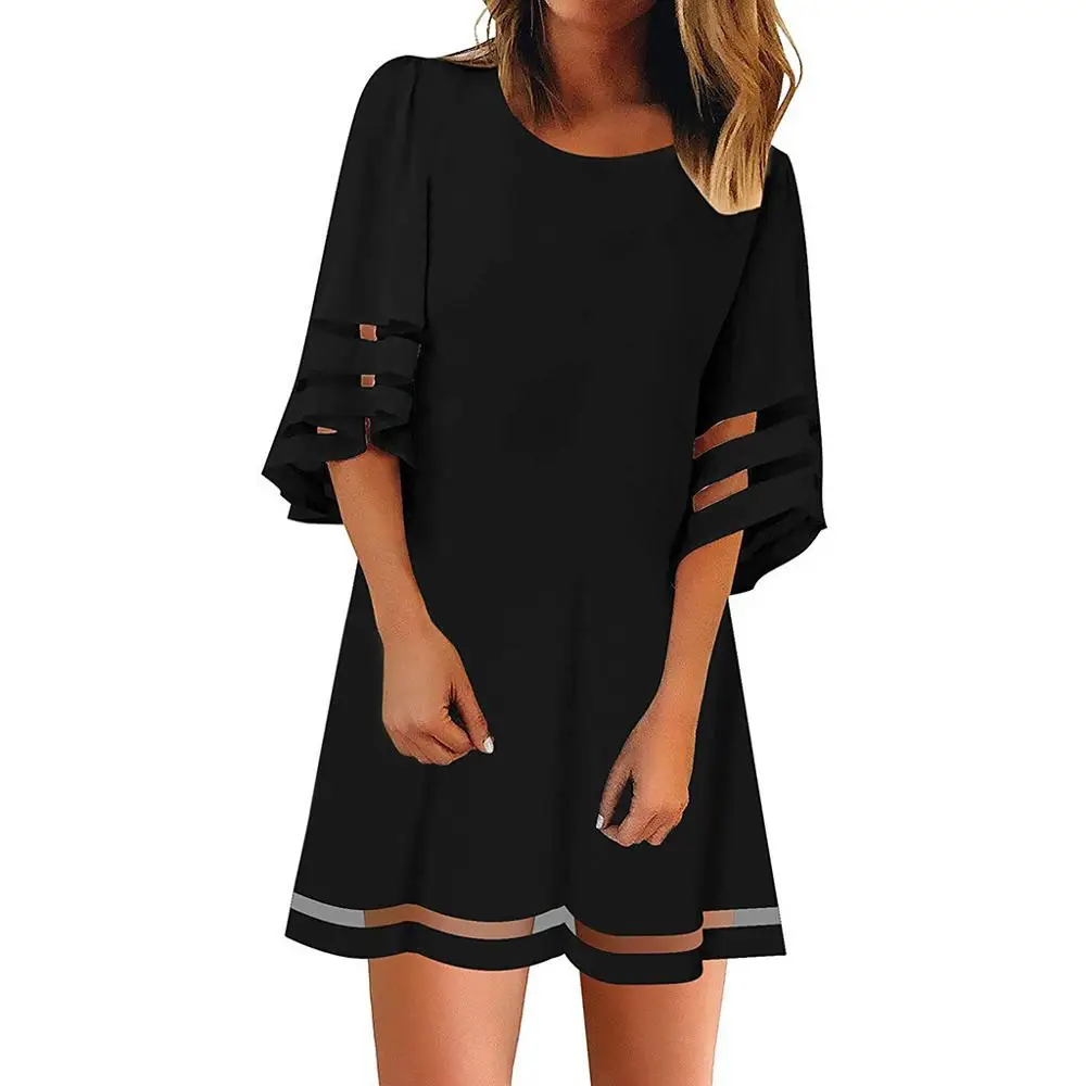 3 quarter sleeve dresses