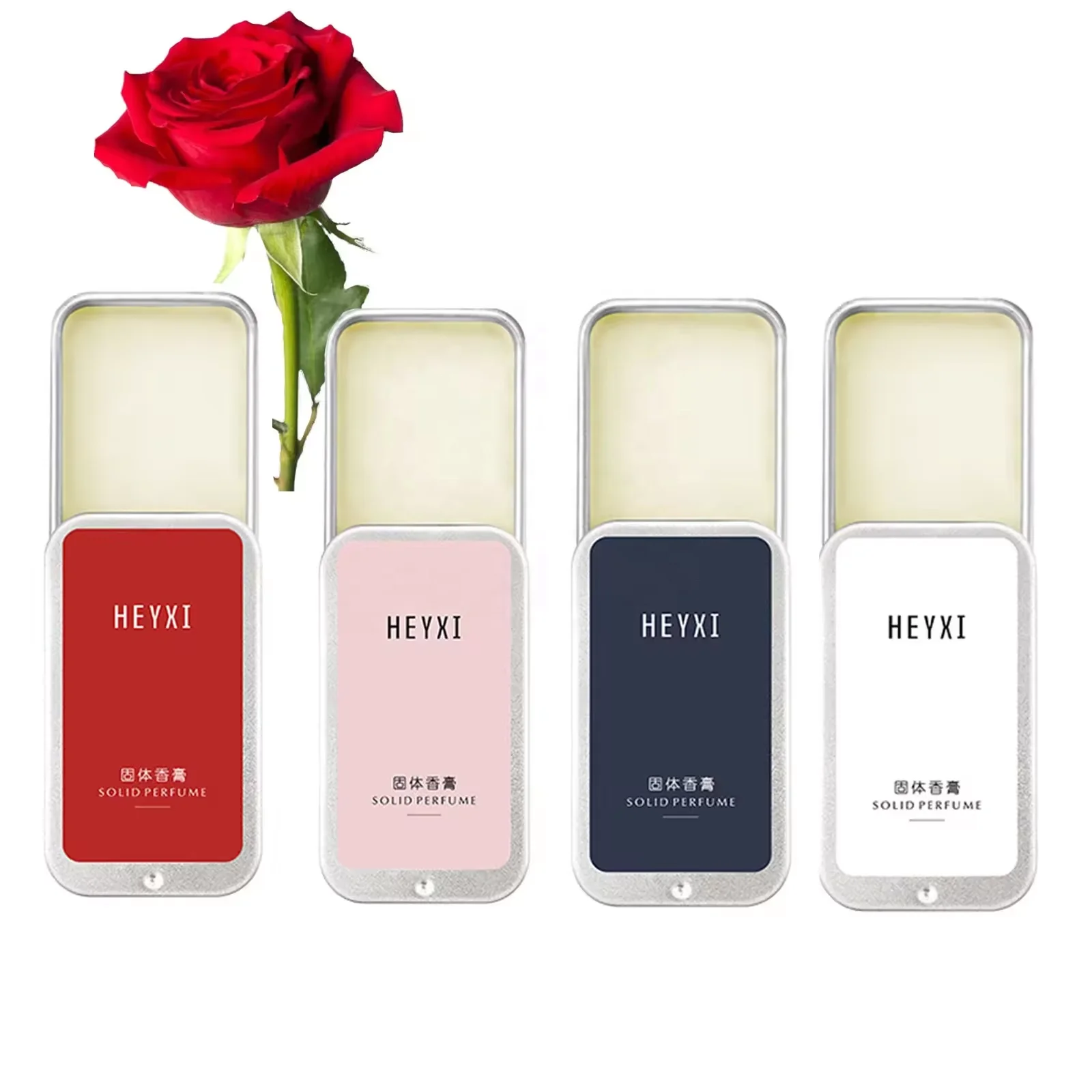 Custom Private Label Natural Long Lasting Body Solid Perfume Balm Portable Case Solid Perfume