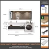 200Durasein Integrated Basin + Smart Mirror Cabinet