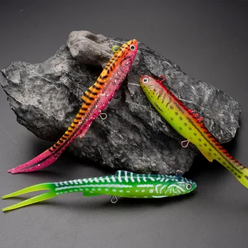 CHEERY 140mm Lead Head Soft Fishing Lure Paddle Tail Soft Blade Spinner Bait Artificial Soft Bait Single Hook Fish Attraction – Soft Lure – view 3