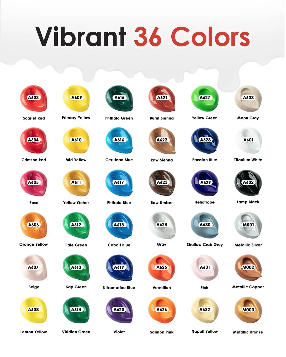 Factory Wholesale Assorted Colors Nontoxic Pouring Acrylic Paints For