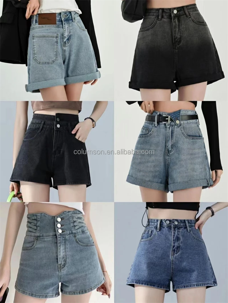 Wholesale Sexy Female Summer Denim Shorts High Waist Fashion Shorts New 