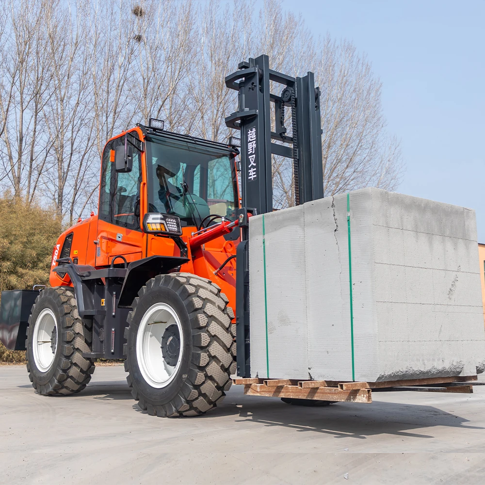 High Quality Hengwang Forklift 3t 4t 5t Hydraulic diesel off Road Forklift