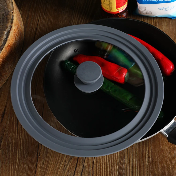 silicone glass pot lid 9