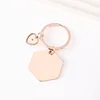 Rose gold hexagon heart rapeseed