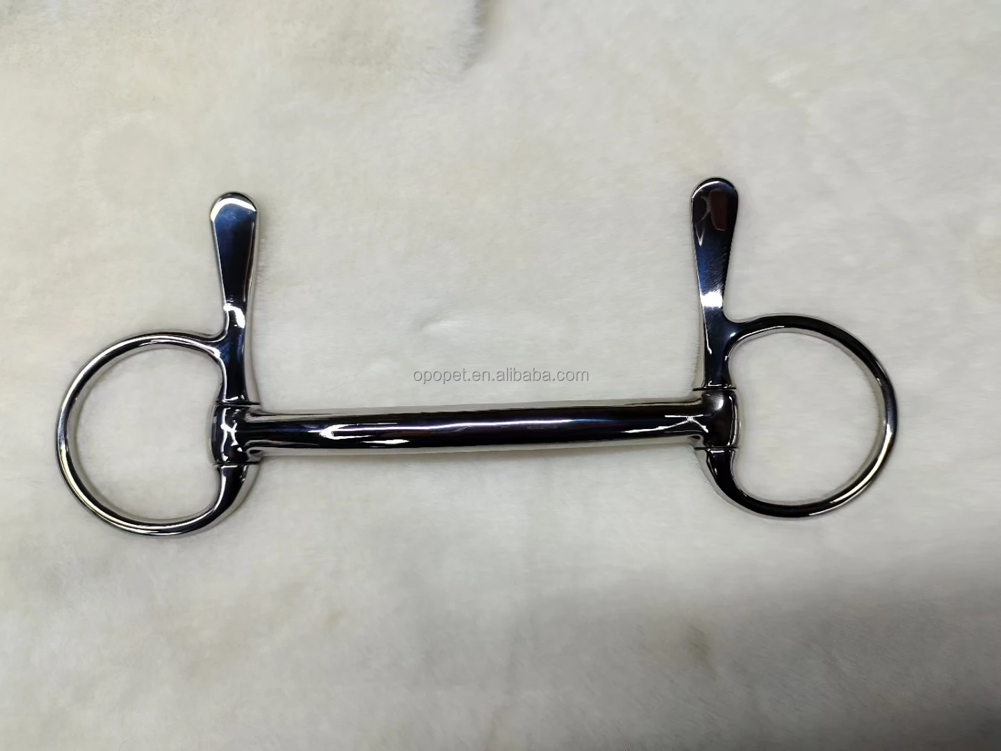 Horshi Half Cheek Mullen Snaffle Horse Bit Half Spoon Snaffle Bit With