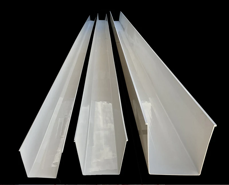 Roof Half Round Install Pvc Rain Gutter Pvc Downpipe Plastic Gutter