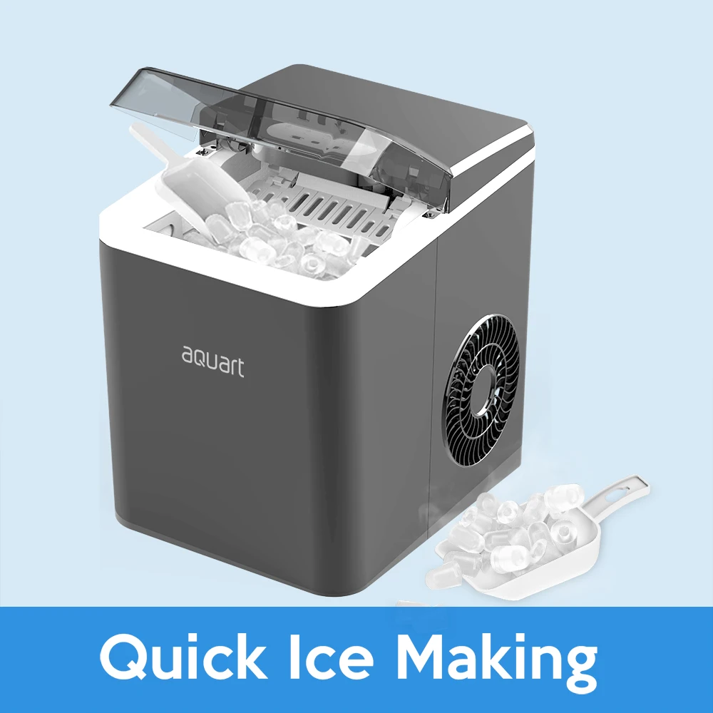 Ice Maker Machine Ready In 6 Mins Self-clean Electric Ice Maker Compact ...