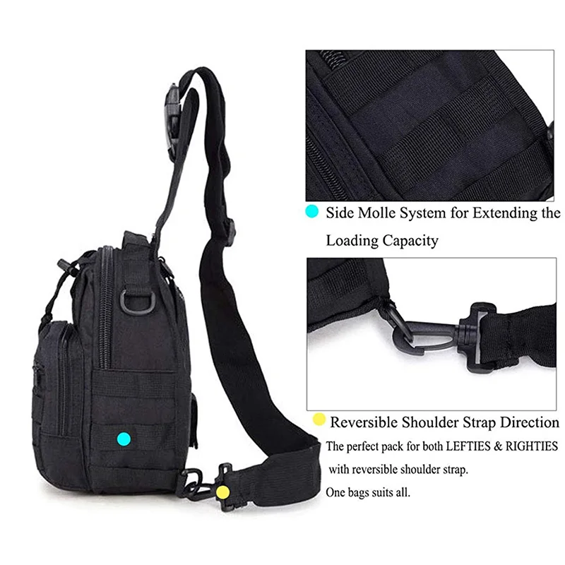 Wholesale Tactical Sling Bag Training Durable Sport Bag for Camping Hiking Good Quality Tactical Chest Pack