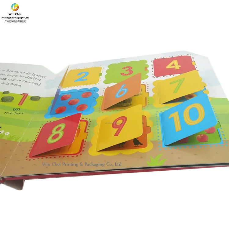 Kids Flaps Board Book Printing Lift A Flap Board Book For Children