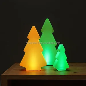 Hotel Park Beach Decorative Led Christmas Tree Lights Rechargeable Illuminated Multi-color Mood Led Tree