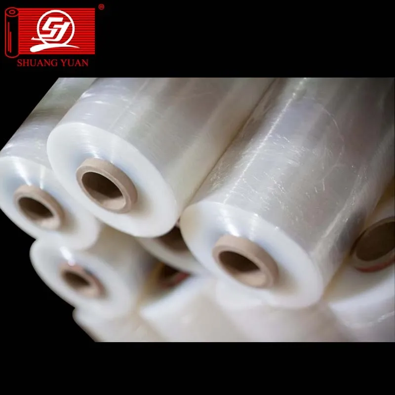 Industrial LLDPE Pallet 16kg Machine Wrapping Film Roll Plastic Film Automatic Winding Machine Stretch Film