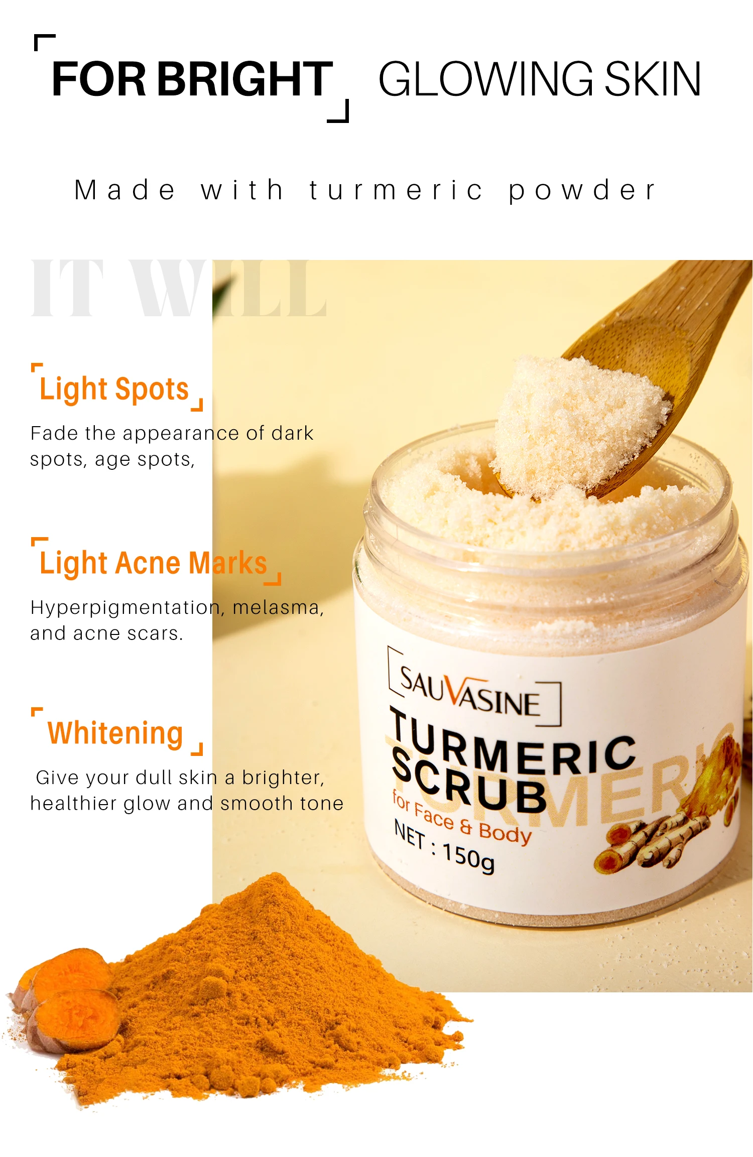 Bulk Exfoliating Vegan Whitening Natural Face And Body Scrubs Foaming Organic Wholesale Sugar