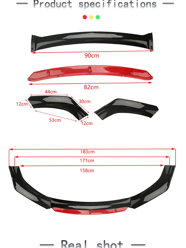 Universal Front Bumper Diffuser - High-Quality Carbon Fiber