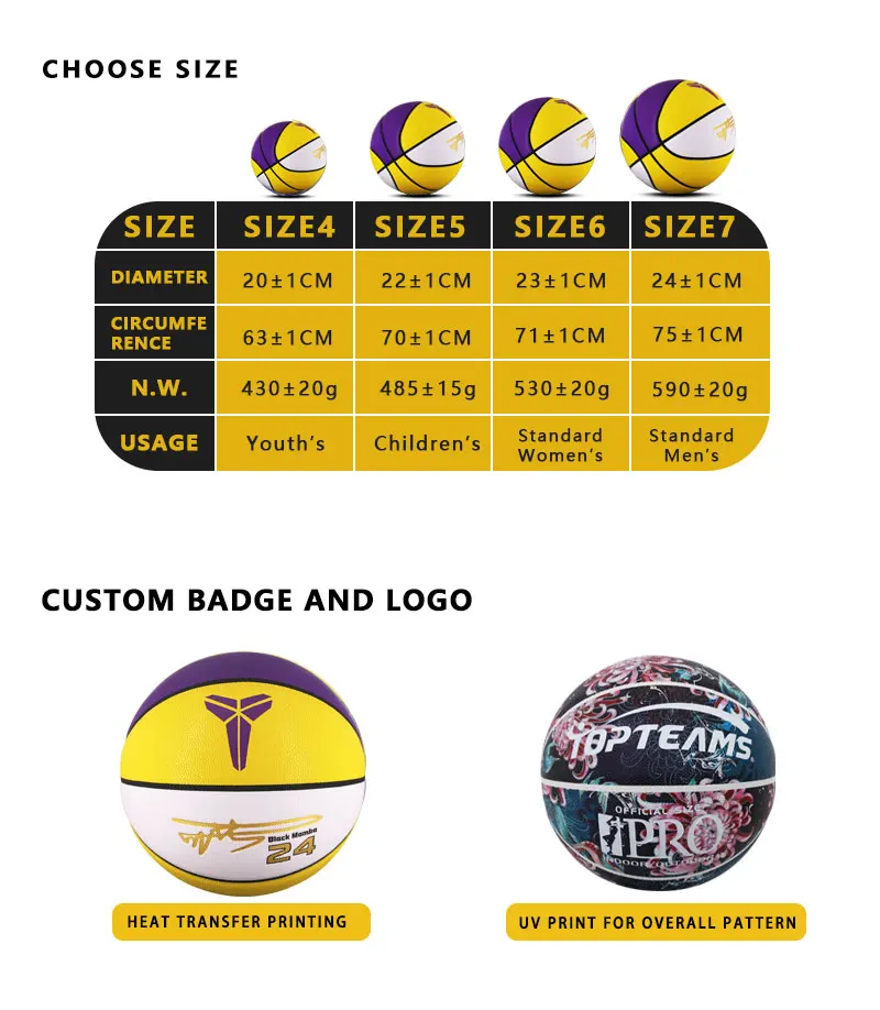 Balones De Baloncesto Baskets Basquetbol Goma De Basketball Ballon Bola