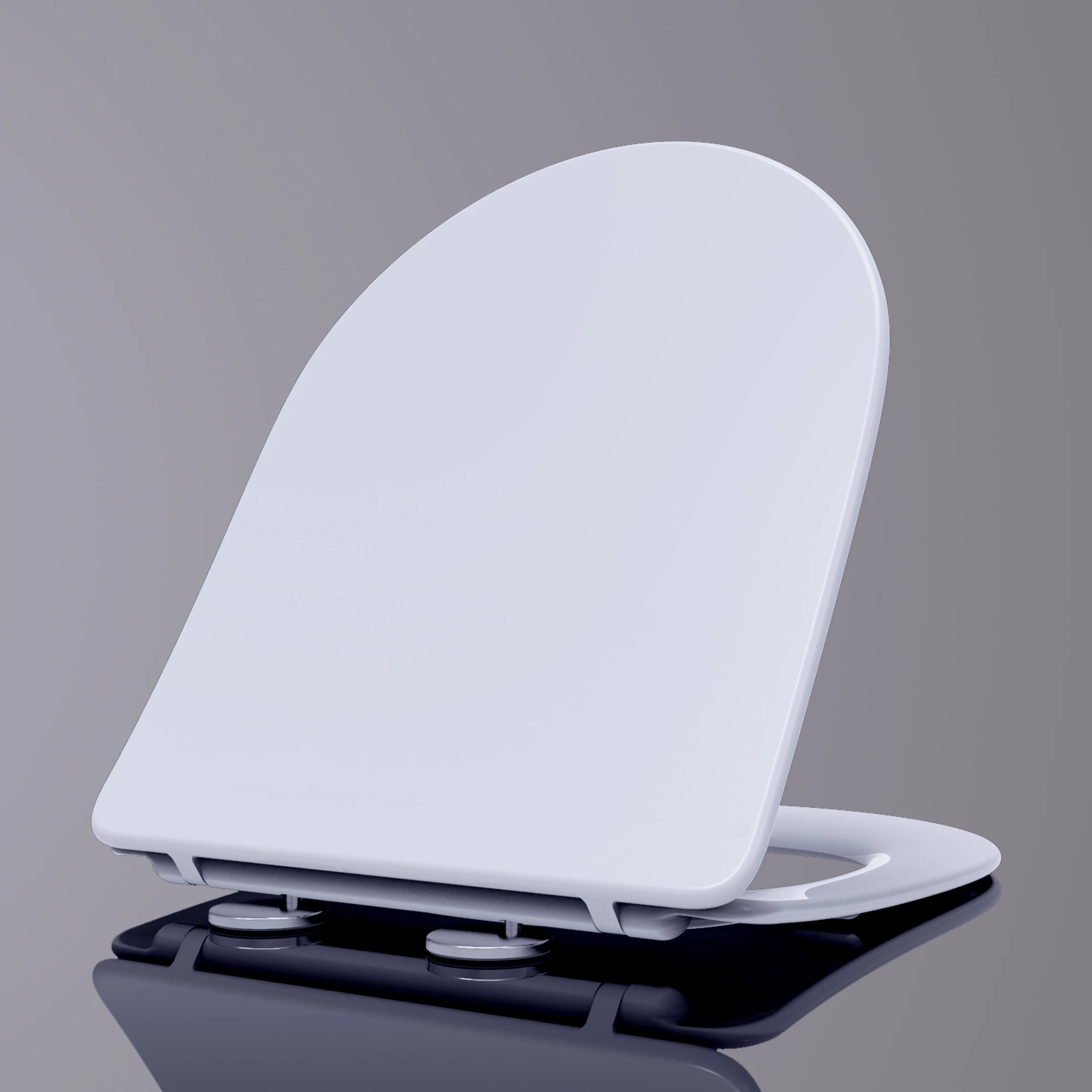 Toilet Seat Lid OEM/ODM  European Standard Slim Toilet Seat Cover with Quick Release for Bathroom Accessories