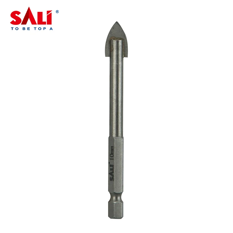 Customized Hex Shank Single Carbide Tip 6mm Tile Drill Bits Porcelain Round Shank Drill Bit for Glass and Tile