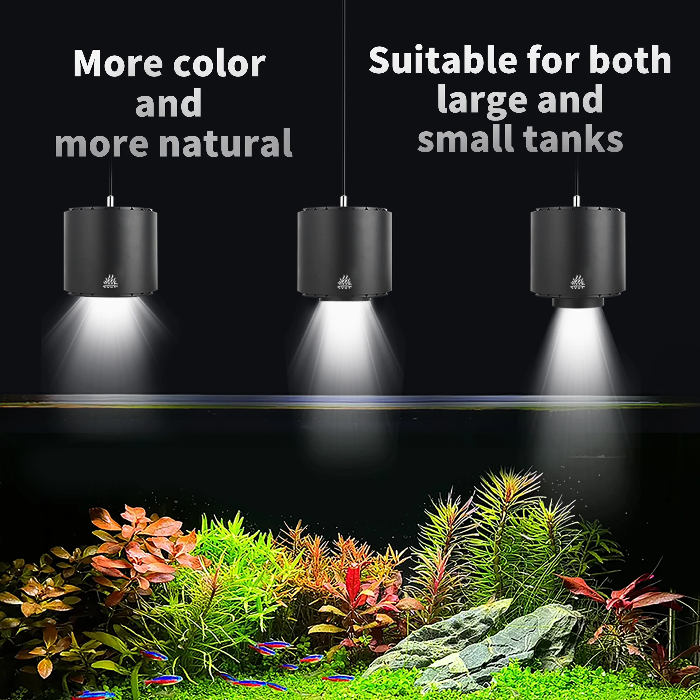 WEEK AQUA T90 Pro 90w LED Aquarium Lamp - Bright & Efficient