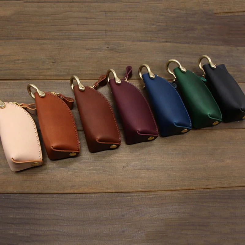 Vintage Pu Leather Key Holder Protective Organizer Case For Car_voghion.com