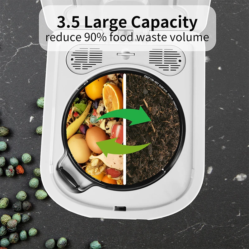 Description Picture 5 of itemLatest Fully Automatic Kitchen Organic Food Waste Ingredient Recycling Composter Smart Home Electric Food Waste Composter