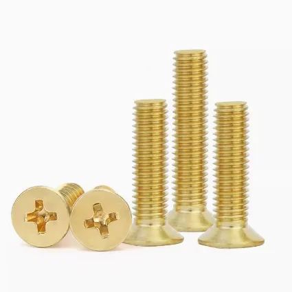 product best supplier copper screw manufacturer m2 m8 brass phillips countersunk machine screws-63