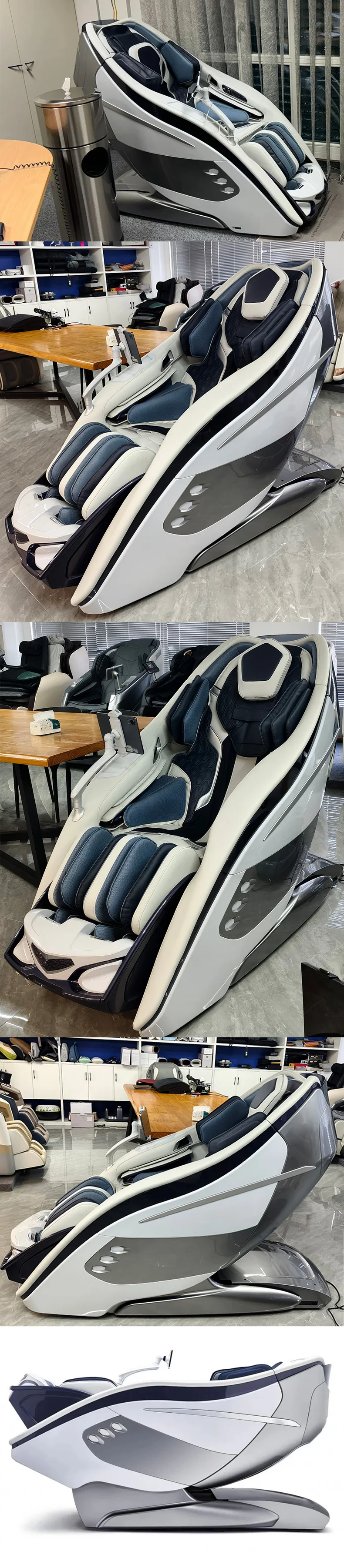 product modern style electric smart heat luxury thai stretch shiatsu zero gravity full body scanning 3d 5d massage chair for back pain-1