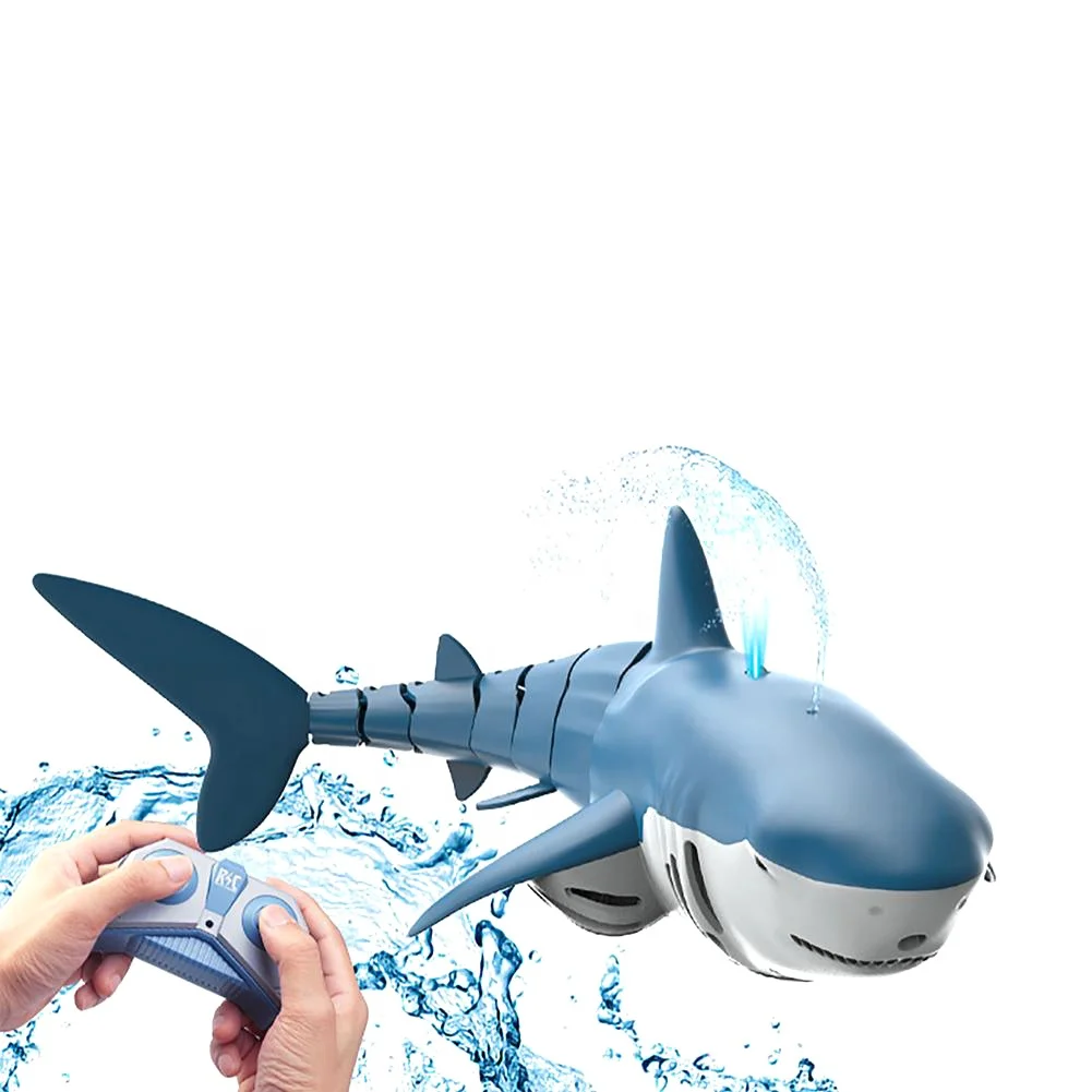 2.4GHz rc boat spray water shark