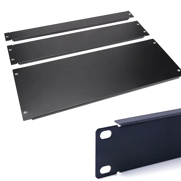 19'' 1U,2U,3U,4U,5U,6U,8U  Server Rack Metal Blank Panel with Installation Accessories Included for Data Center