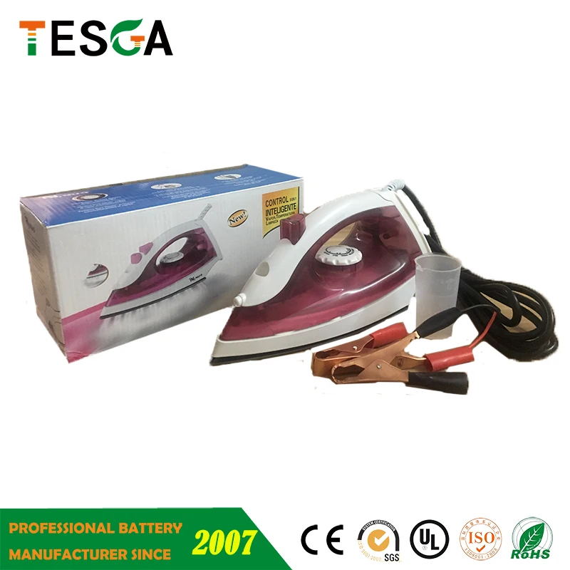 Solar Iron 12v Dc Iron Steam Iron 150W with Battery 12v20ah