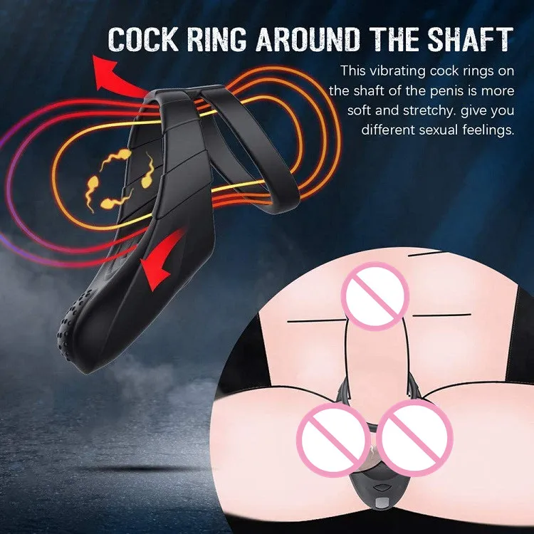 Vibrating Penis Ring with Taint Teaser, Dildo Vibrator Stretchy Cock Ring Testis Stimulator, Couples Vibrator Cock Ring Vibrating Penis Ring with Taint Teaser, Dildo Vibrator Stretchy Cock Ring Testis Stimulator, Couples Vibrator Cock Ring