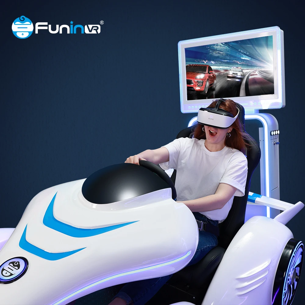 Two Player VR Karting Racing Virtual Reality Game for Kids in Game Center