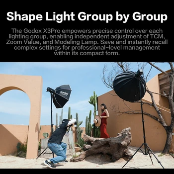 Godox X3pro C Wireless Flash High-speed Ttl Automatic Metering Synchronous High-definition Oled Touchscreen for detail image
