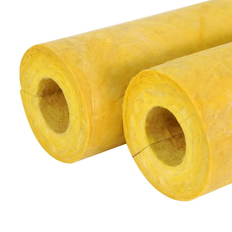 good quality low price glass wool pipe for Industrial thermal insulation