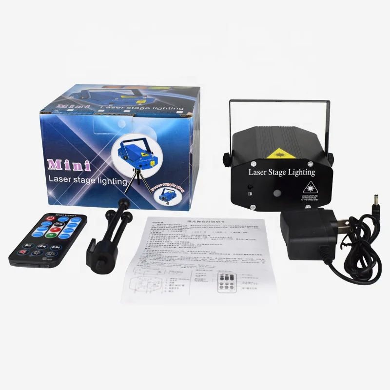 Mini Proiettore Laser R&amp;G Per Discoteca E Feste, Effetti Luci LED RGB Con Telecomando, Regalo Di Natale