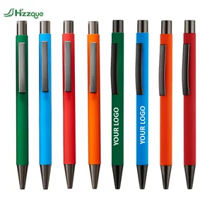 Wholesale Custom Logo Metal Ballpoint Pens 1.0mm Writing Width Plastic Business Promotional Novelty Click Feature Business Gifts