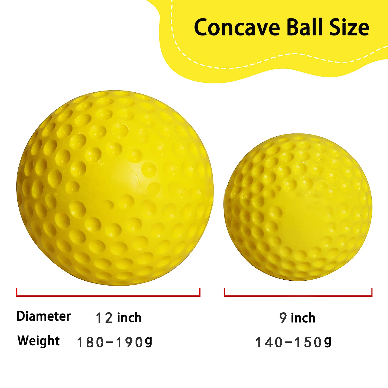 Odm Oem 12inch 9inch Pu Foam Yellow Soft Baseball Pitching Machine ...