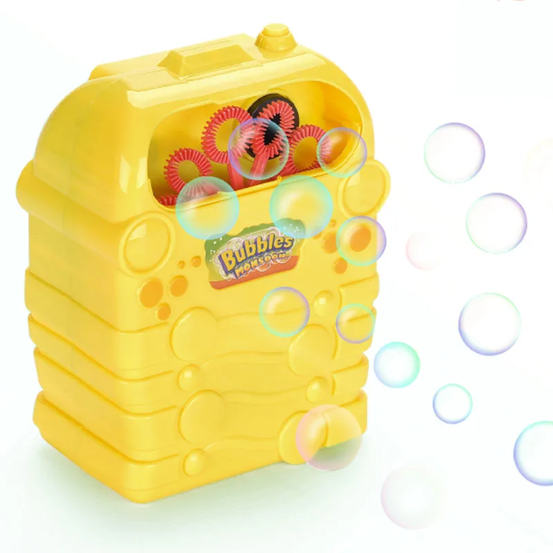 Plastic Electric Automatic Bubble Machine Fans Gun Blower Maker Children Toy New 