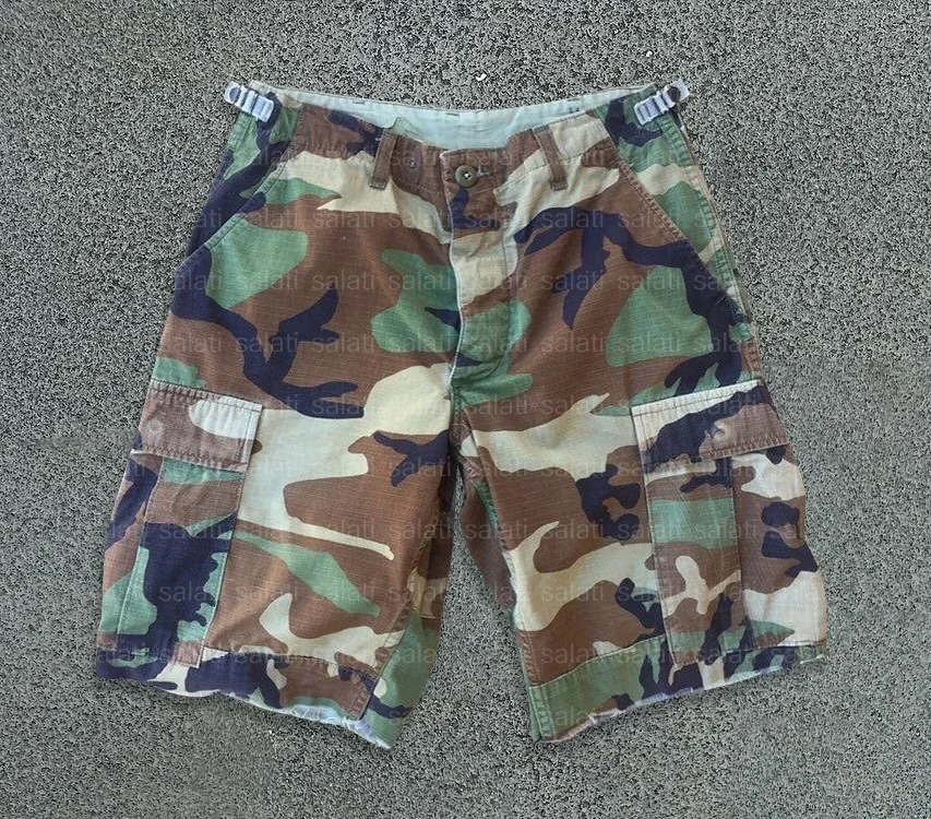 Man Short Manufacturer Streetwear Summer Vintage Baggy Oversized Cotton Sublimation Printed Camouflage Camo Cargo Shorts for Men gallery 2