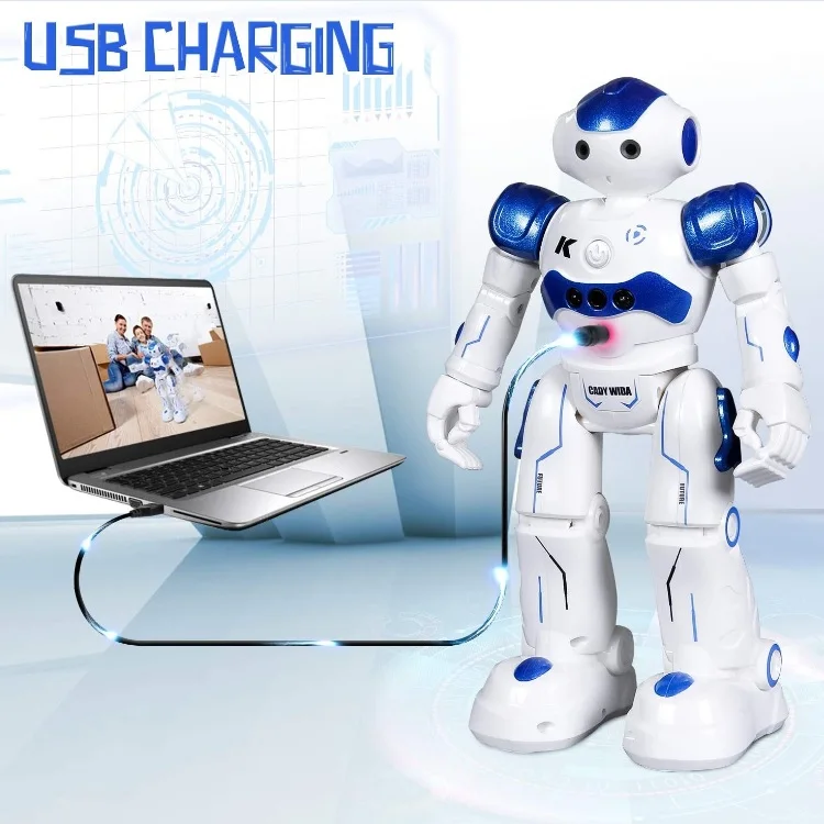 Remote Control USB Cable  Move to Observe Sing Dance Gesture Sensing Intelligent Robot Toys